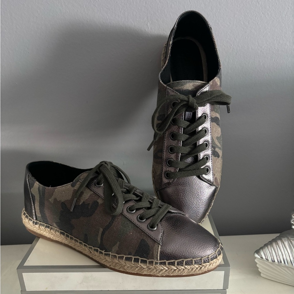 Splendid Alissa camouflage lace up espadrilles